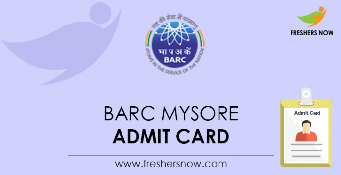 BARC-Mysore-Admit-Card