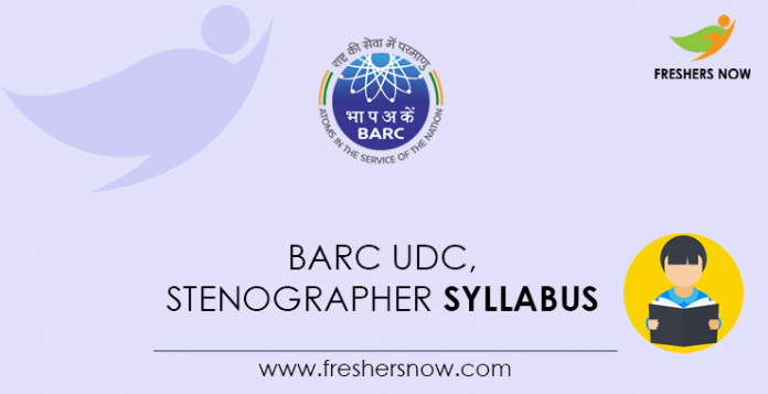 BARC-UDC,-Stenographer-Syllabus