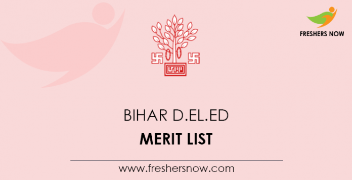 Bihar D.El.Ed Merit List