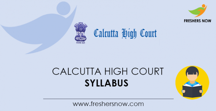 Calcutta High Court Syllabus