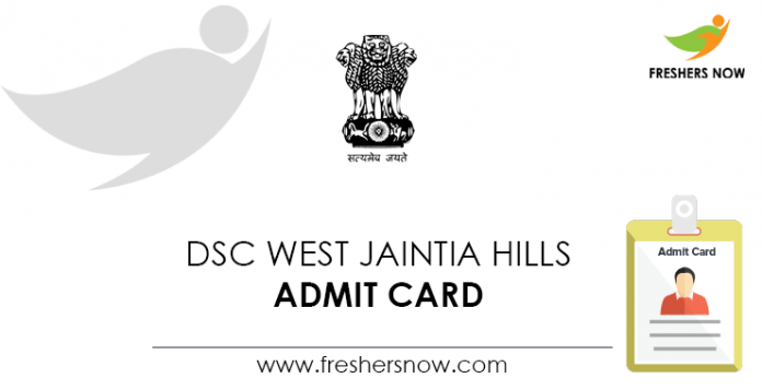 DSC-West-Jaintia-Hills-Admit-Card