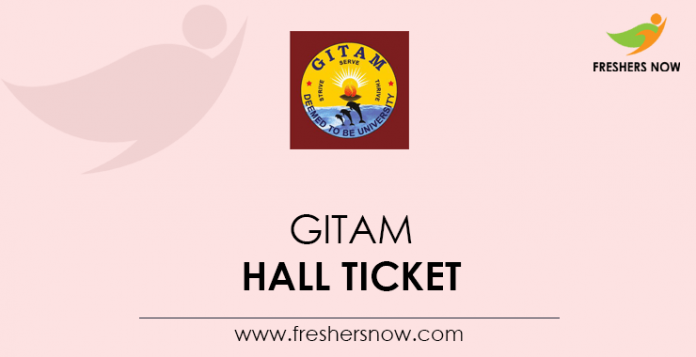 GITAM Hall Ticket