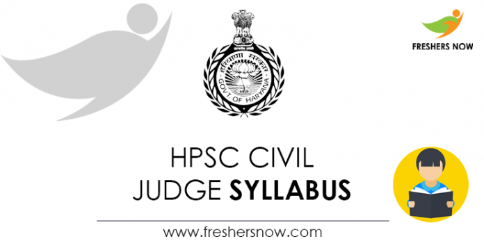HPSC Civil Judge Syllabus