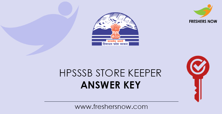 Store Keeper Answer Key