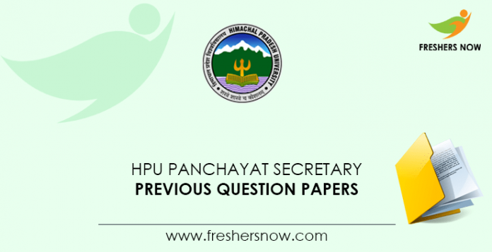 HPU-Panchayat-Secretary-Previous-Question-Papers