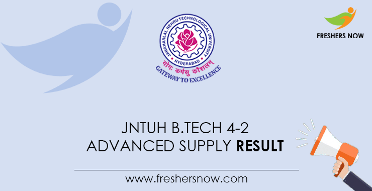 JNTUH B.Tech 4 2 Adv Supply Results 2023 OUT for R18 R16 R15 R13