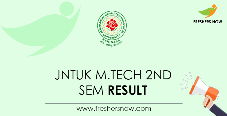 JNTUK M.Tech 2nd Sem Result 2023 Out R20 R19 Exams