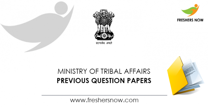 Ministry of Tribal Affairs Previous Question Papers