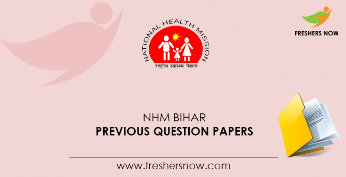 NHM Bihar Accountant, Accounts Assistant Previous Question Papers