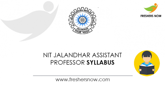 NIT-Jalandhar-Assistant-Professor-Syllabus