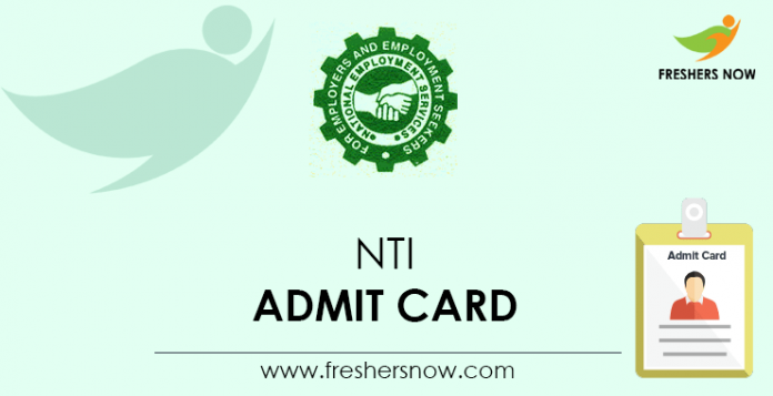 NTI Admit Card