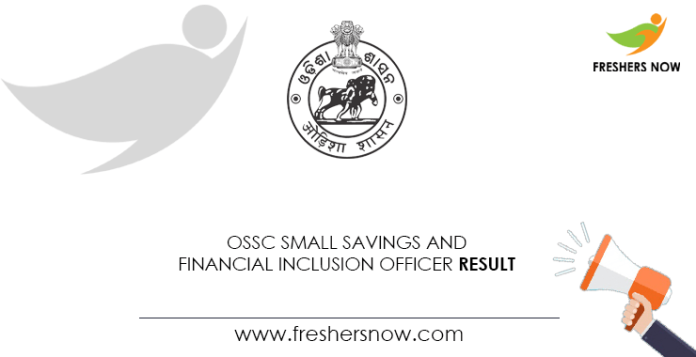 OSSC-Small-Savings-and-Financial-Inclusion-Officer-Result