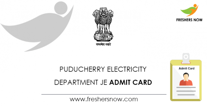 Puducherry-Electricity-Department-JE-Admit-Card