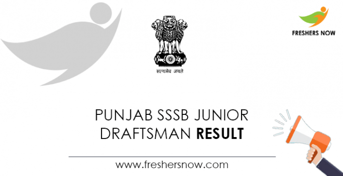Punjab-SSSB-Junior-Draftsman-Result