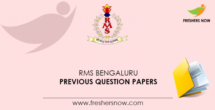RMS Bengaluru Previous Question Papers