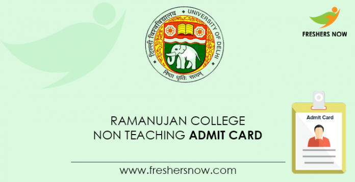 Ramanujan-College-Non-Teaching-Admit-Card