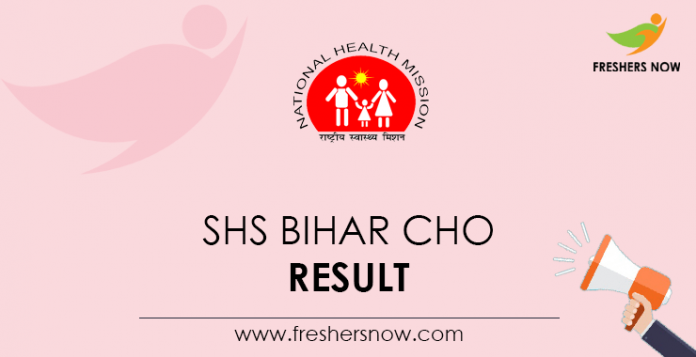 SHS-Bihar-CHO-Result