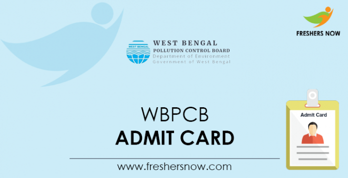 WBPCB Admit Card