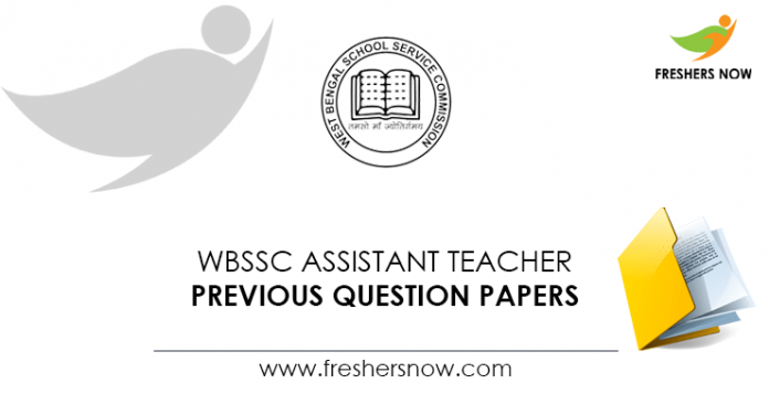 WBSSC Assistant Teacher Previous Question Papers