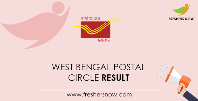 West Bengal Postal Circle Result