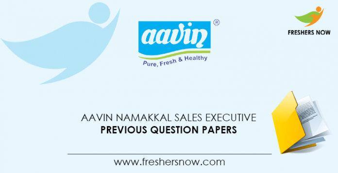 AAVIN-Namakkal-Sales-Executive-Previous-Question-Papers