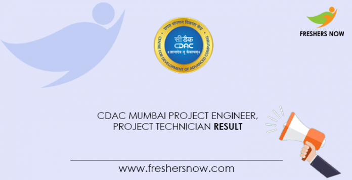 CDAC-Mumbai-Project-Engineer,-Project-Technician-Result