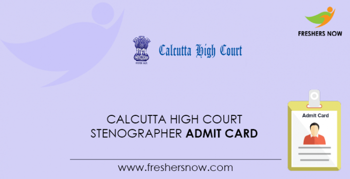 Calcutta-High-Court-Stenographer-Admit-Card