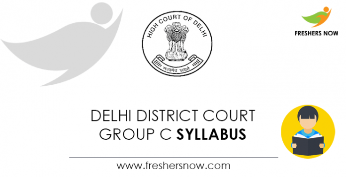 Delhi District Court Group C Syllabus