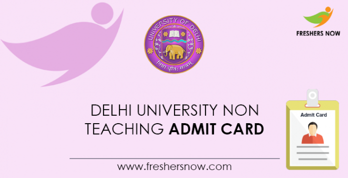 Delhi-University-Non-Teaching-Admit-Card