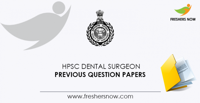 HPSC Dental Surgeon Previous Question Papers