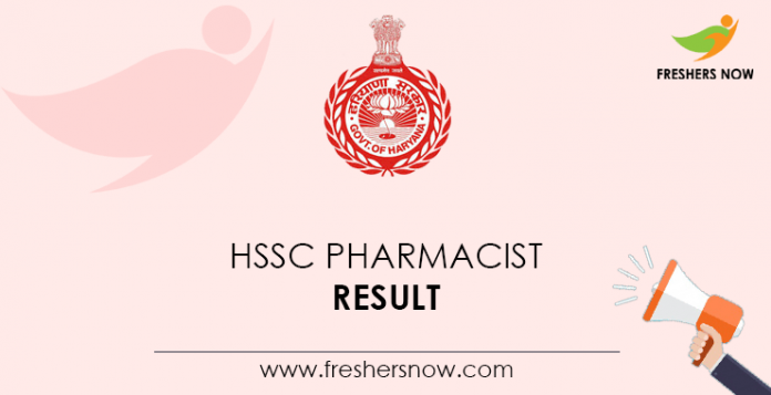 HSSC Pharmacist Result