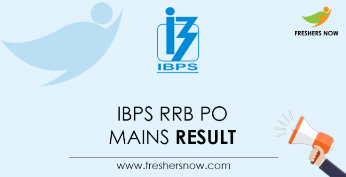 IBPS RRB PO Mains Result