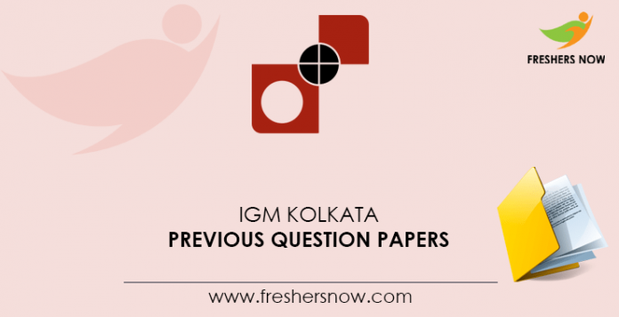 IGM-Kolkata-Previous-Question-Papers