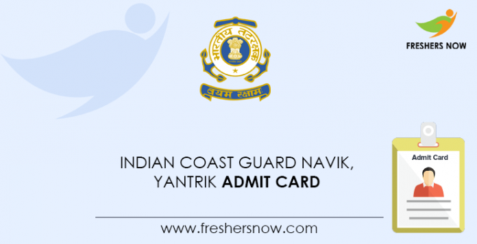 Indian-Coast-Guard-Navik,-Yantrik-Admit-Card