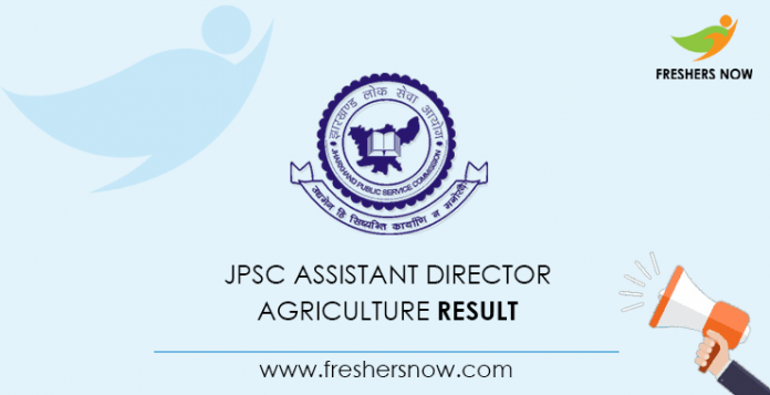 JPSC Assistant Director Agriculture Result
