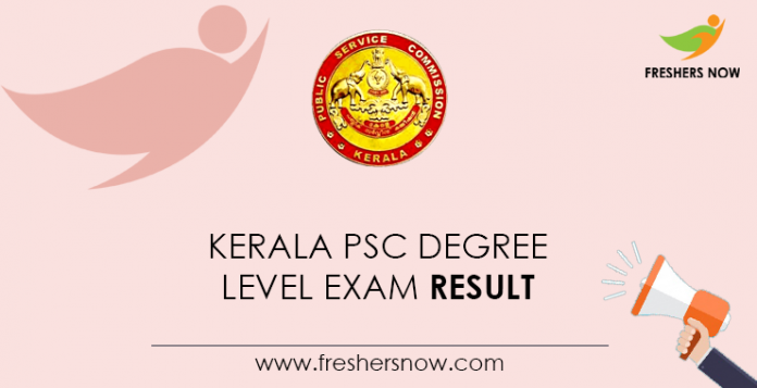 Kerala-PSC-Degree-Level-Exam-Result
