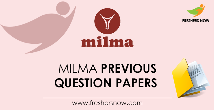 MILMA Previous Question Papers PDF Download