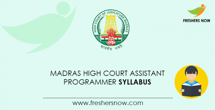Madras-High-Court-Assistant-Programmer-Syllabus