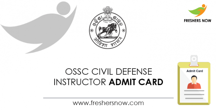 OSSC-Civil-Defense-Instructor-Admit-Card