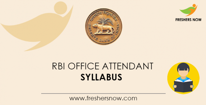 RBI-Office-Attendant-Syllabus