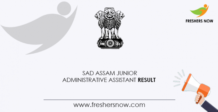 SAD-Assam-Junior-Administrative-Assistant-Result