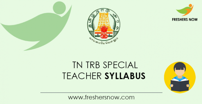 TN TRB Special Teacher Syllabus
