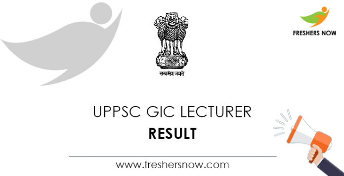 UPPSC-GIC-Lecturer-Result