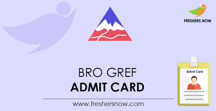 BRO GREF Admit Card