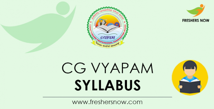 CG Vyapam Syllabus