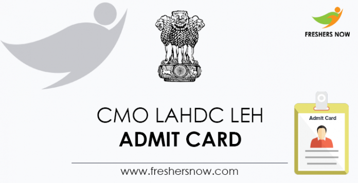 CMO-LAHDC-Leh-Admit-Card