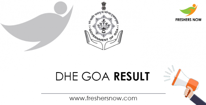 DHE Goa Result