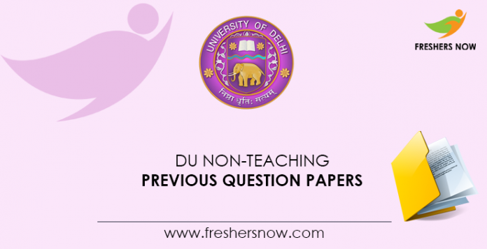 DU-Non-Teaching-Previous-Question-Papers
