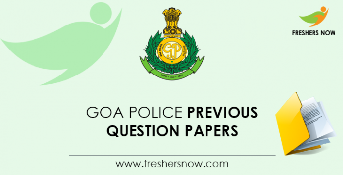 Goa Police Previous Question Papers