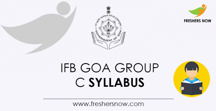 IFB Goa Group C Syllabus